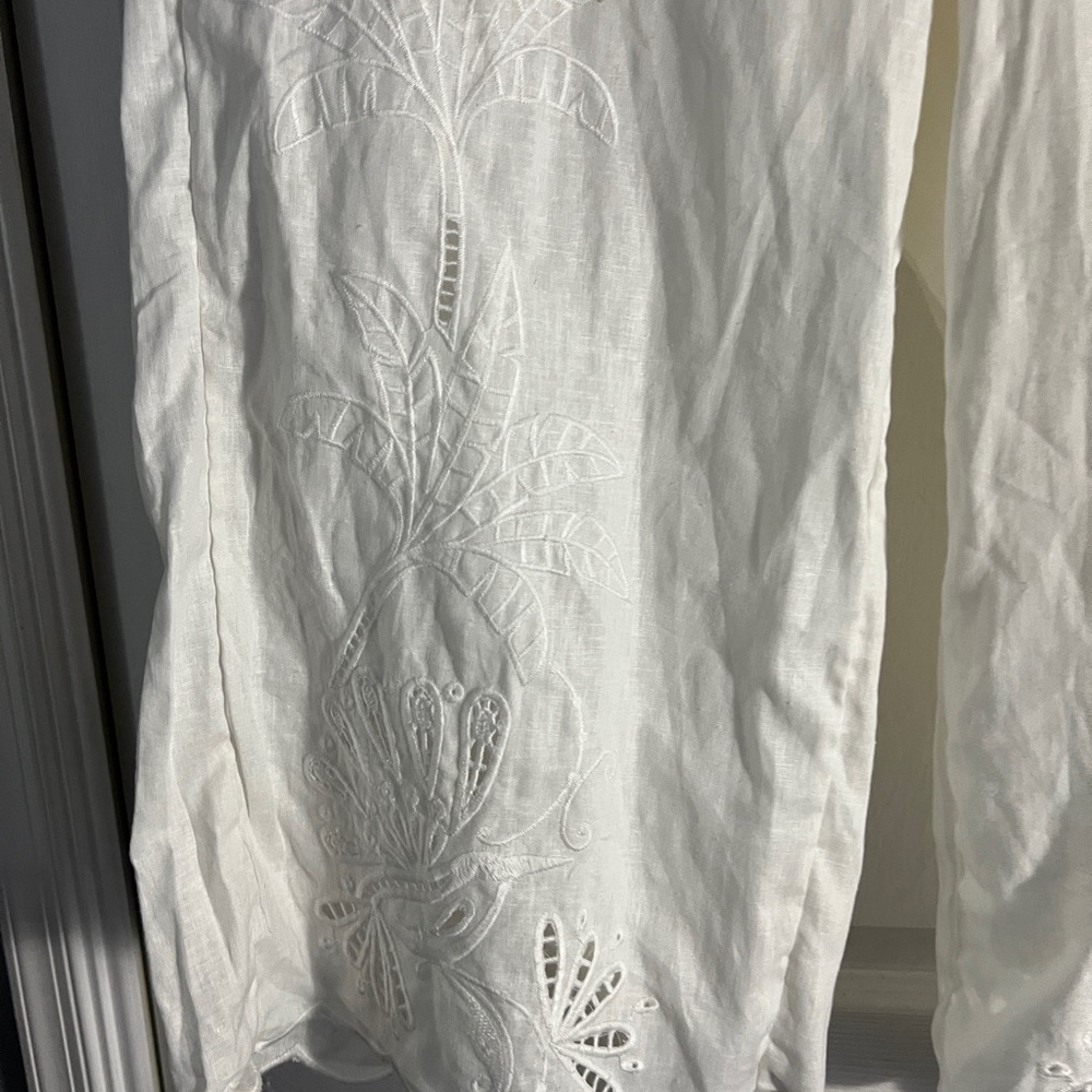 Calypso St. Barth White Cropped Pants - Picture 2 of 12